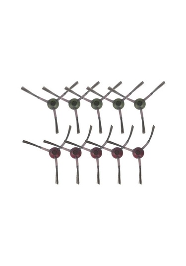 Unimarket Deebot Ozmo 950 Robot Süpürge Yan Fırça 10 Adet Yedek Parça Red 1 Adet Süpürge Yedek Parçaları