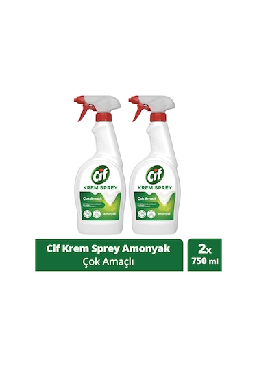 Cif Krem Sprey Yüzey Temizleyici 2 x 750 ML