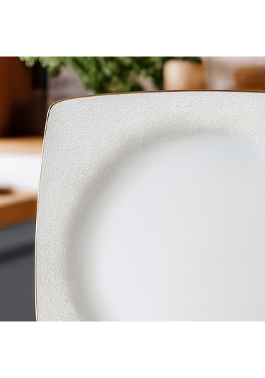 Remetta 55parça Yemek Takımı Beyaz - Gold