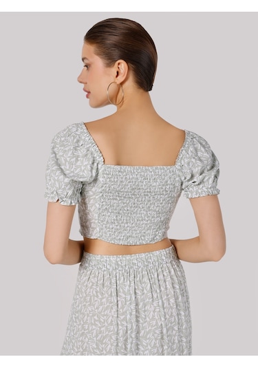 Colins Yeşil Kadın Gömlek K.kol 001