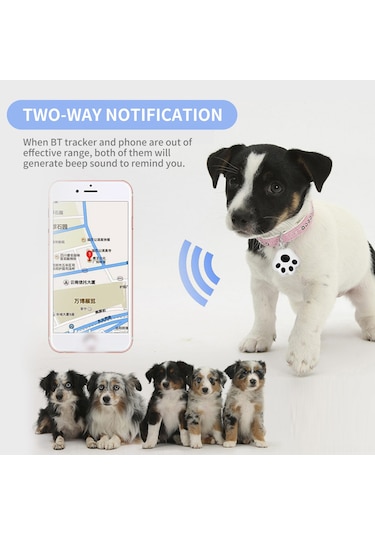 Geeroyoo Akıllı Köpek İzleyici: Bluetooth Takip Cihazı, Anahtarlık, İki Yönlü Alarm, Yeşil