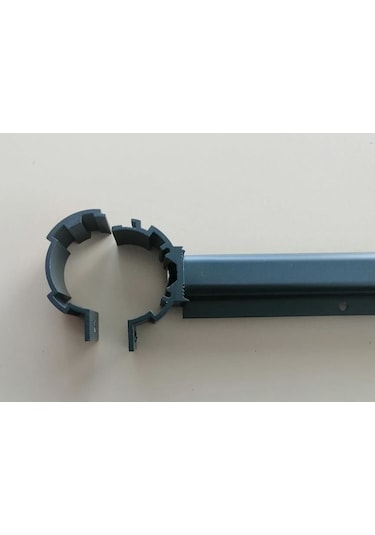 Küpeşte Balkon Çamaşır Kurutma Askılığı 50 mm Boru Tipi Natural ve Antrasit gri Gri