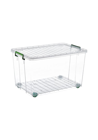 Sarfmall Sarfmall Maksi Saklama Tekerli 40 Lt. - 2696 Şeffaf Şeffaf