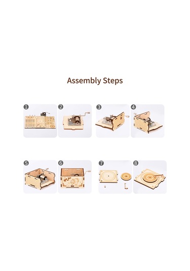 Dianziye Ahşap Dıy Müzik Kutusu - El İle Montaj Gerekiyor, Piller Gerektirmez, Zeka Geliştirici, Ev Dekorasyonu, 6 Yaş Ve Üzeri, Kedi Deseni