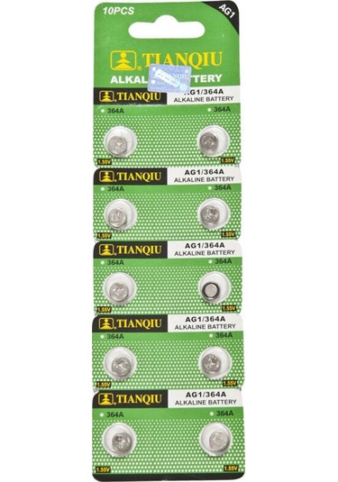Tıanqıu Ag1 Lr621/364 Alkalin 10'Lu Düğme Pil