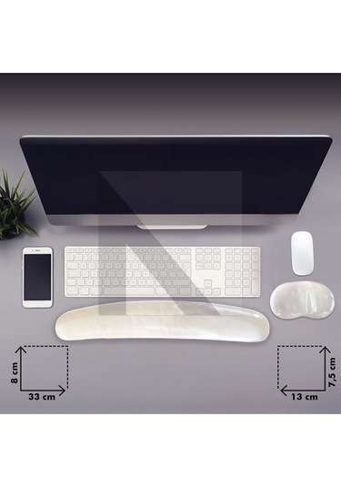 MP04 - Jel Mouse Ve Klavye Bilek Destek Pedi Ev Ofis Oyun