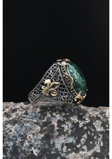 Hz. Süleyman Mührü 925 Ayar Gümüş Erkek Yüzüğü Özel Tasarım