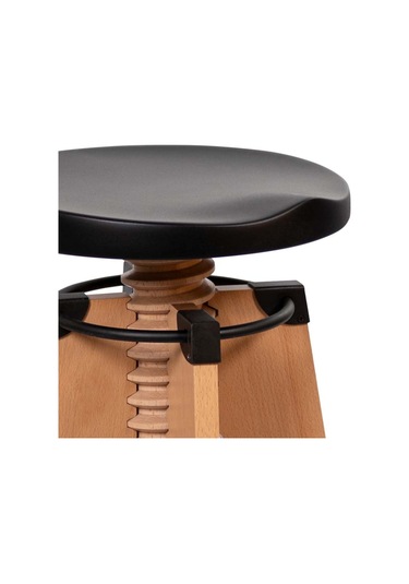 Burgu Roller Sandalye - Siyah