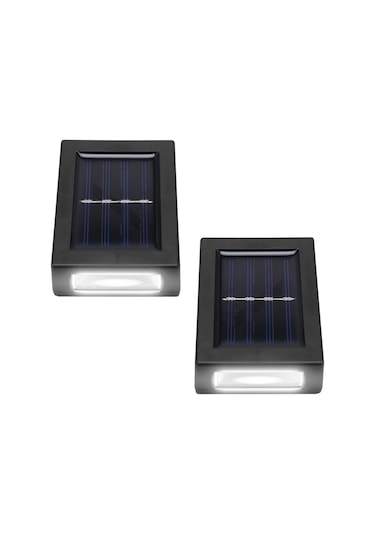 Açık Bahçe Güneş Duvar Işıkları Yukarı Ve Aşağı Su Geçirmez Duvar Işıkları, A Siyah