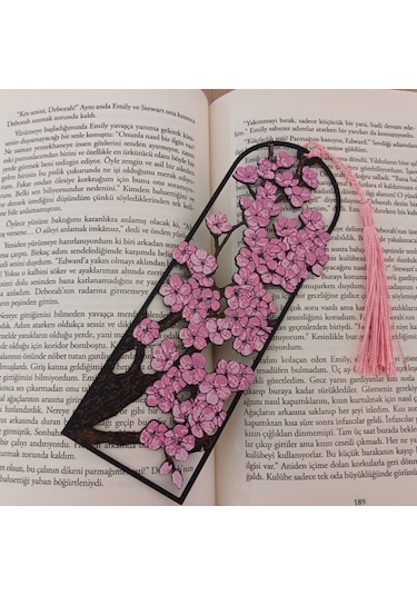 Kitap Ayracı - Kiraz Ağacı Çiçeği Model1