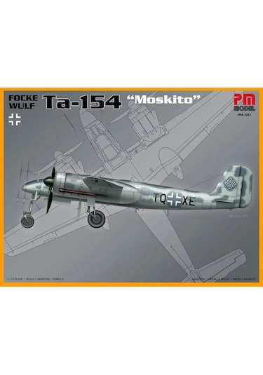 Focke Wulf Ta 154 Moskito Pm Model Gece Avcı Uçağı Demonte Plastik Maketi