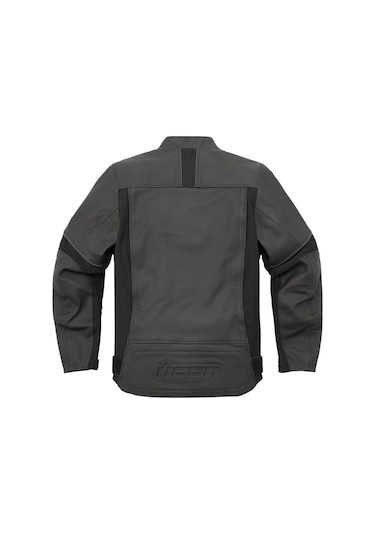 Icon Motorhead 3 Korumalı Deri Motosiklet Montu Siyah