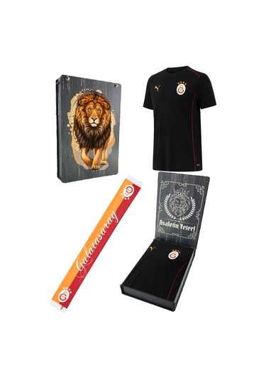 Galatasaray Lisanslı 2024/25 Sıfır Yaka Siyah Antrenman T-shirt + Şal Kaşkol Set Ahşap Kutulu Siyah - Beyaz - Kırmızı Galatasaray Lisanslı 2024/25 Sıfır Yaka Siyah Antrenman T-shirt + Şal Kaşkol Set Ahşap Kutulu Siyah - Beyaz - Kırmızı