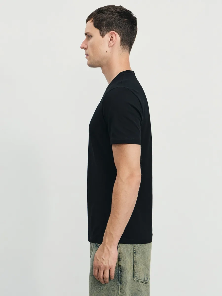 Zarına Spor İçin Düz Renkli Uzun Tişört 246052498 Siyah