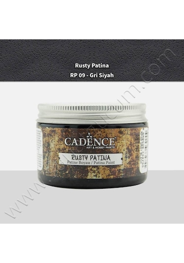 Cadence Rusty Patina Boyası 150 Ml. Gri Siyah
