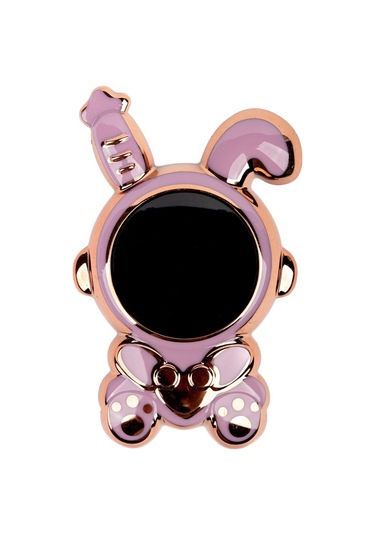 Kilifone - Telefon Standı Space Kalpli Astronot Figürlü Cep Telefon Standı - Pembe - T27367 Pembe