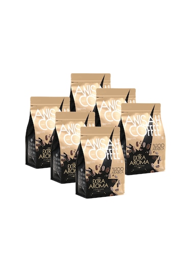 Anisah Extra Aroma Espresso Çekirdek Kahve 6 x 1 KG