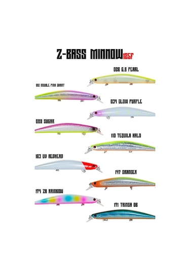 Fujin Z-Bass Minnow 125F 12.5 cm 21 gr Maket Balık