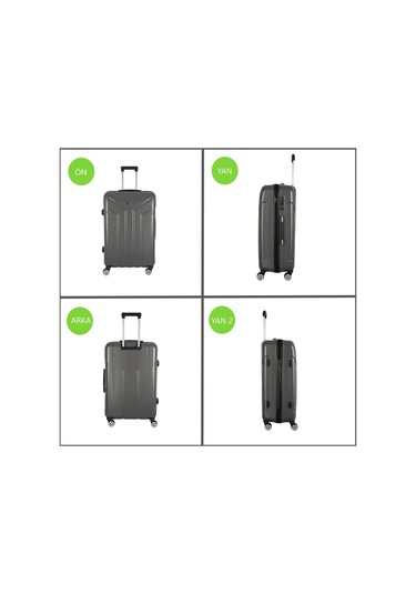 Vegmann Vela Antrasit Orta Boy Valiz Antrasit