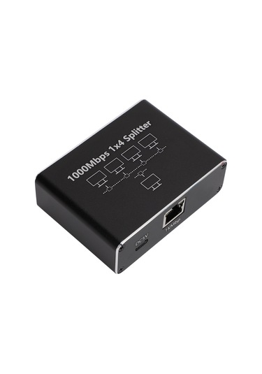Xindoker 1000mbps Ethernet Anahtarı 1 Giriş 4 Çıkış - Usb-c Beslemeli, Cat6/7/8 Uyumlu, 4 Cihaz Eşzamanlı Bağlantı, Ev/ofis Ağ Genişletici