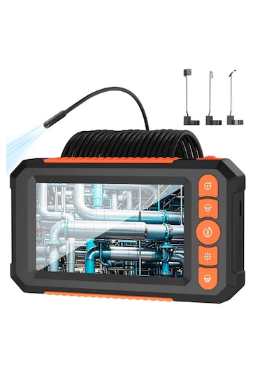 Nhr-15 Monitörlü Çift Kameralı 10 Mt Sert Kablo Yılan Endoskop