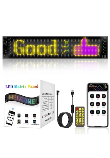 Led Matrix Panel Dijital Ekran Kumandalı App Kontrollü