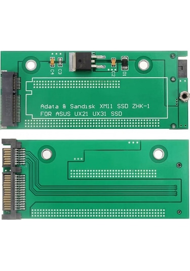Msata Ux31 Ux21 Sandisk Xm11 To Sata Çevirici Dönüştürücü Adaptör