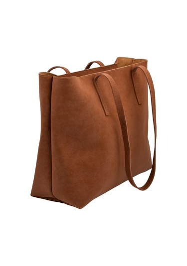 Kadın Büyük Boy Süet El Ve Omuz Çantası - Taba Taba