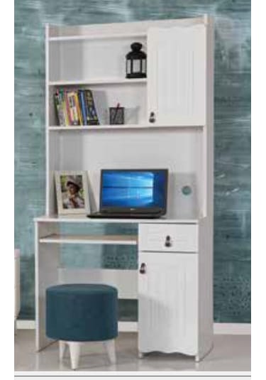 Kdl Beyaz Şahin Çalışma Masası Beyaz