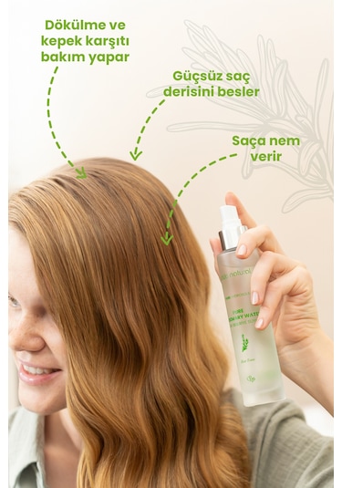 Bade Natural Biberiye Suyu Dökülme Karşıtı ve Saç Uzamasını Destekleyici Saç Toniği 100 ML