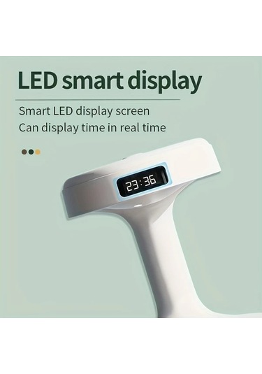 Motion003 1 Adet Anti Yerçekimi Nemlendirici Beyaz Saat Ve Gece Işığı Estetik Ev Dekoru Hava Kalitesi