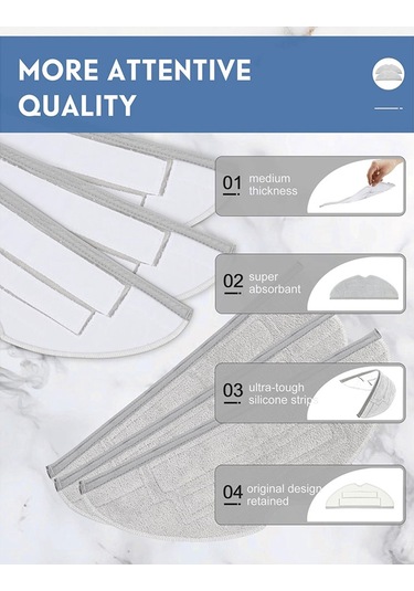 Leasetake Roborock S8 Pro Ultra Robot Süpürge Aksesuarları Ana Yan Fırça Hepa Filtre Paspas Bezi Toz Torbaları Yedek Parçalar