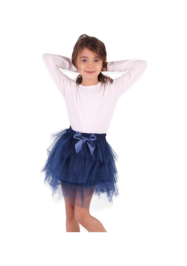 Breeze Kız Çocuk Tütü Etek 3-12 Yaş, Lacivert Mavi