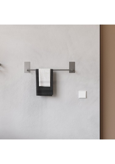 Zift Unique Paslanmaz Çelik Havlu Askılığı / Havluluk - Yapışkanlı Sistem - Altomonte 50cm Tam Havlu Ölçüsü Diğer