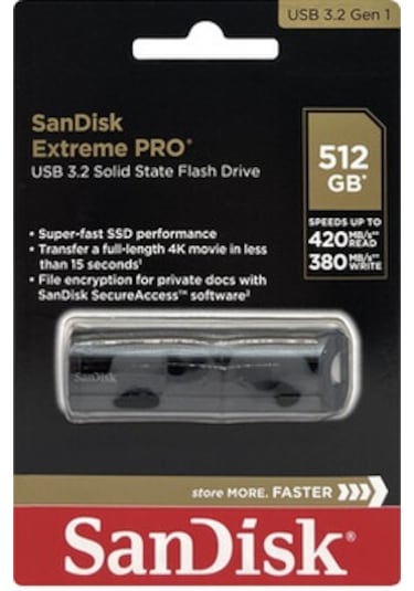 Sandisk Extreme PRO SDCZ880-512G-G46 512GB USB 3.1 Flash Bellek