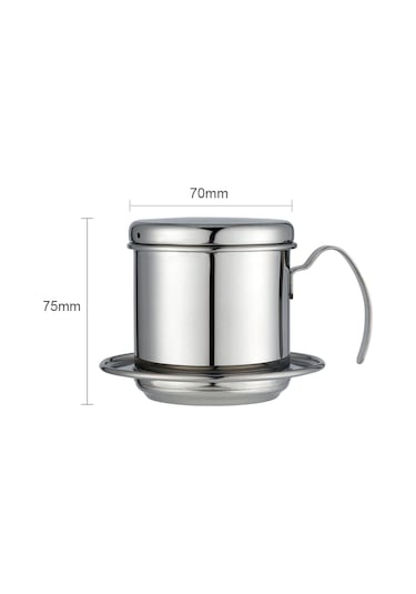 Xindoker Vietnam Damlama Kahve Filtresi - Paslanmaz Çelik El Yapımı Siyah Kahve Demleme Cihazı Diğer