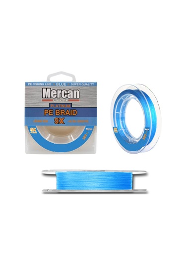 Mercan Platinum Pe 9X Örgü İp 300 M Mavi Misina