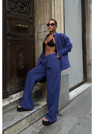 Larissa Çizgili Takım 9766 08 İndi Go