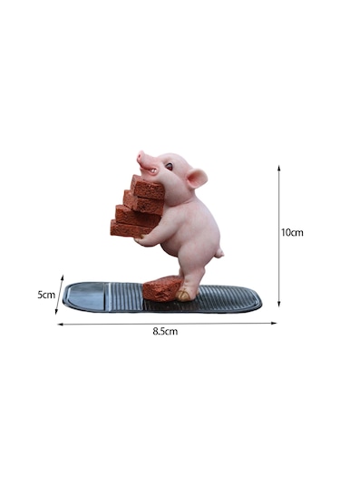 Homyl Minyatür Domuz Heykelcik Sevimli Ev Stil-a-8.5x5x10cm