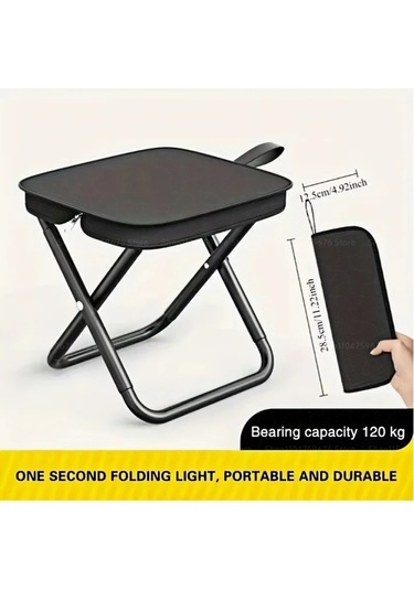 Taşınabilir Çok Fonksiyonlu Açık Hava Hafif Ve Kompakt Piknik Siyah