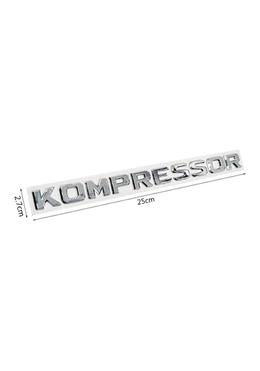 Kompressor Bagaj Yazısı Abs Krom Sticker Lüks