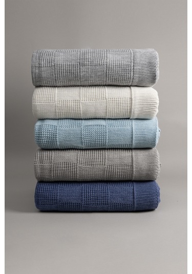 Plaid Gri Çift Kişilik Battaniye 200x220 15005 Gri