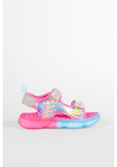 Vicco Can Işıklı Kız Çocuk Sandalet Fuşya Fuşya