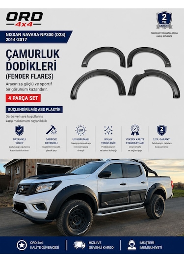 Nissan Navara Np300 D23 2014-2017 Çamurluk Dodikleri