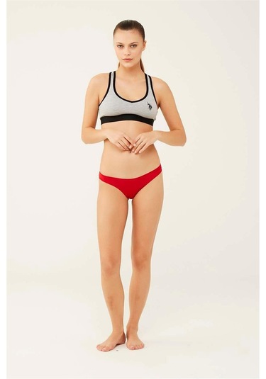 U.s Polo Assn. 67007 Kadın 5'li Modal Brazilian Slip Külot-siyah&ten&beyaz&somon&kırmızı mix color