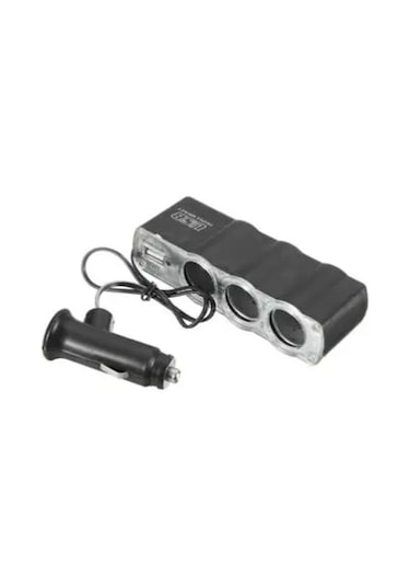 Araç Çakmaklık Çoğaltıcı Usb Araba Çakmak Soket Çoklayıcı Şarj