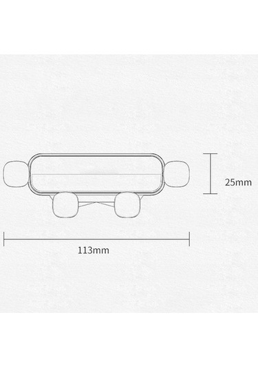 Trendooze Homyl Byd Atto 3 İçin Hava Firar Montaj, 11.3cmx2.5cm, İstikrarlı Kullanım 11.3cmx2.5cm