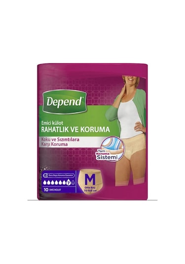 M Beden Kadın Emici Külot 10 Lu