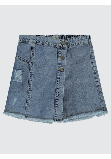 Civil Girls Kız Çocuk Etek 10-13 Yaş Mavi Mavi