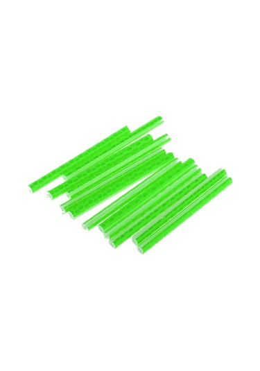 Soulader Bisiklet Tekerlek Tüpü İçin Yansıtıcı Klipsli Dağı Konuşmalı Bisiklet Aksesuarı Yeşil